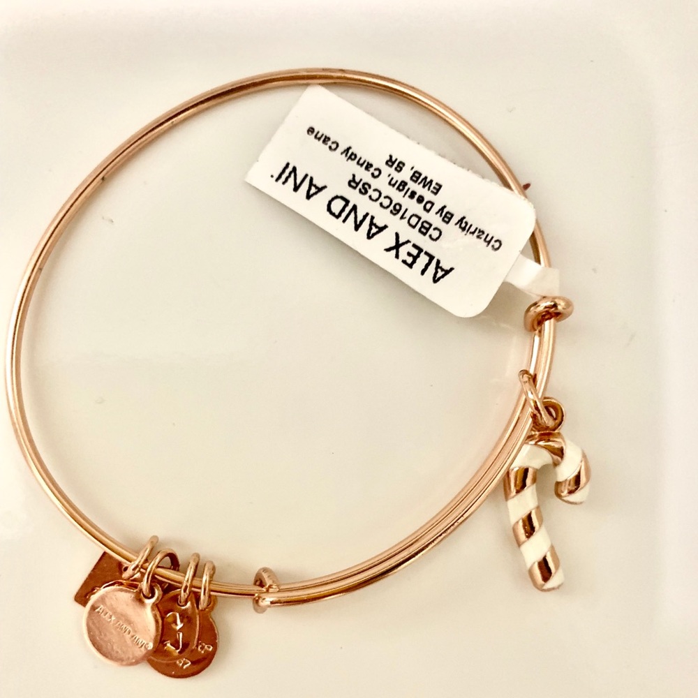 Alex and Ani Candy Cane Bracelet